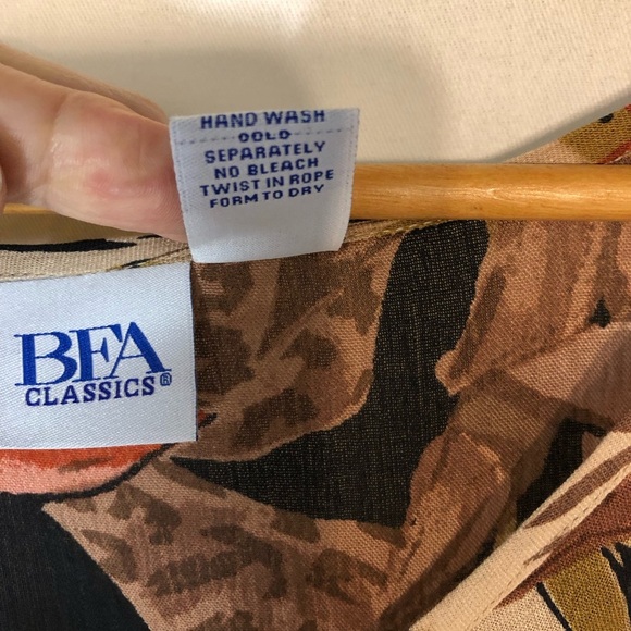 BFA Classic Maxi Floral Dress Sz 3X Colorful Boho Lagenlook Artsy Fall Romantic - Picture 8 of 11